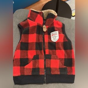 6M Carters Flannel Vest